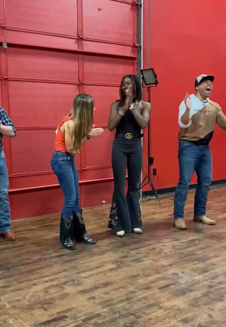 Nashville Line Dance Competition Winners Receiving Prizes